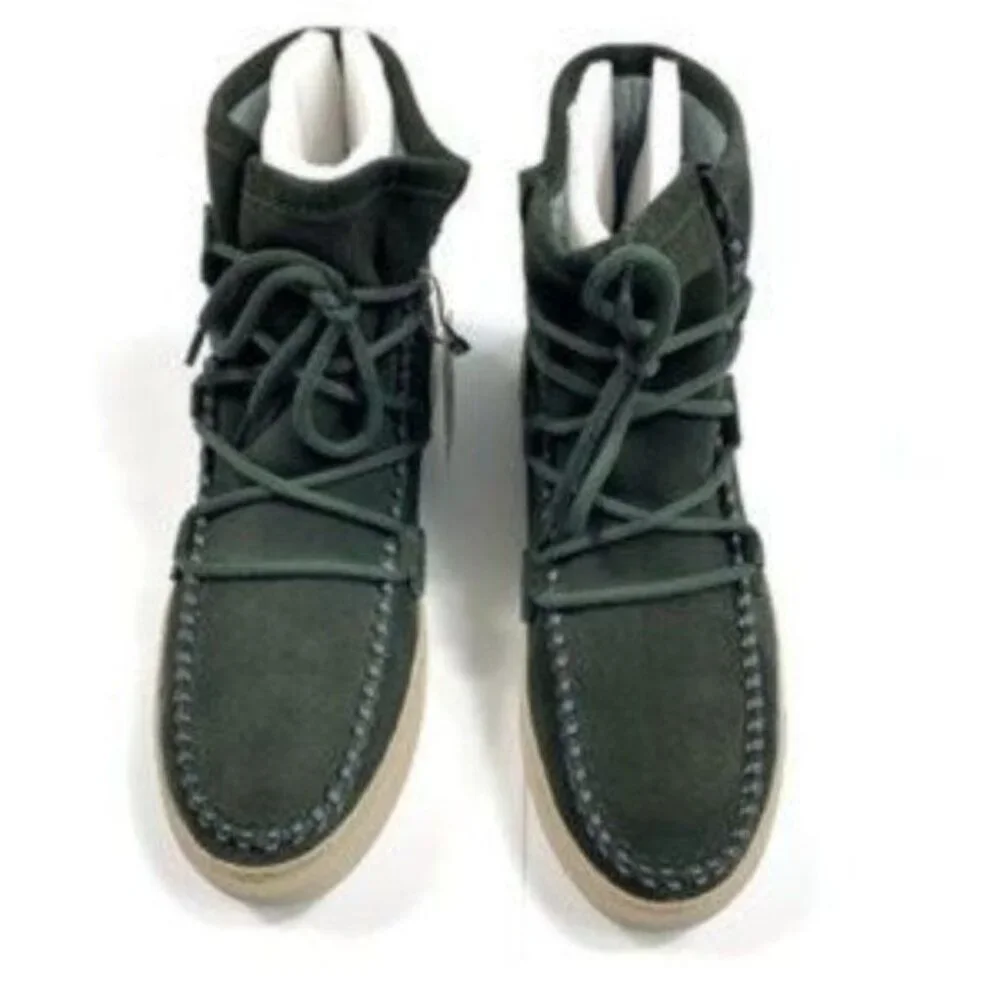 Cougar Fabiola Waterproof Suede Green Gorpcore Ankle Boot Size 10 Gorpcore Cabin